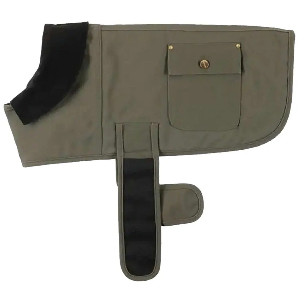 Carhartt Firm Duck Insulated Dog Chore Coat Vest Large Green Canvas PX0340